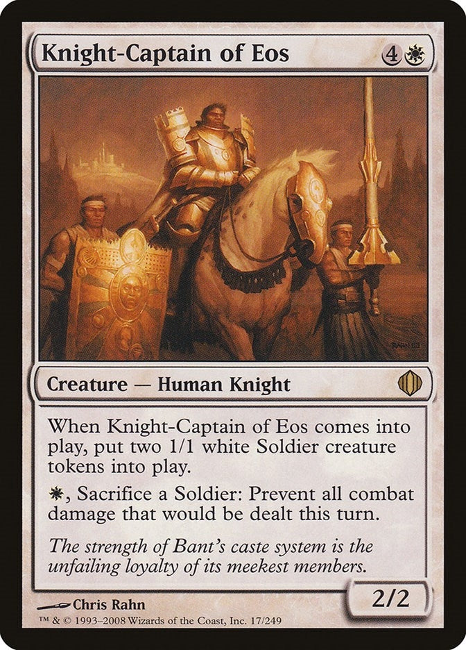 Image for Knight-Captain of Eos (17) [Shards of Alara] - Magic: The Gathering