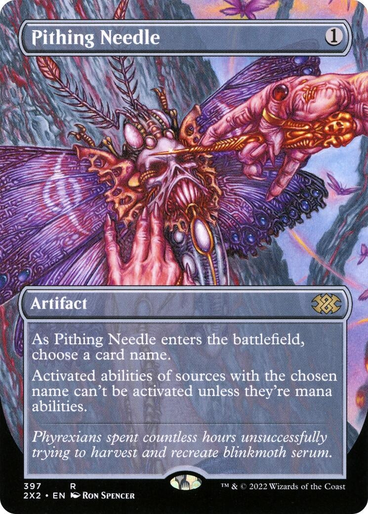Image for Pithing Needle (Borderless) (397) [Double Masters 2022] - Magic: The Gathering