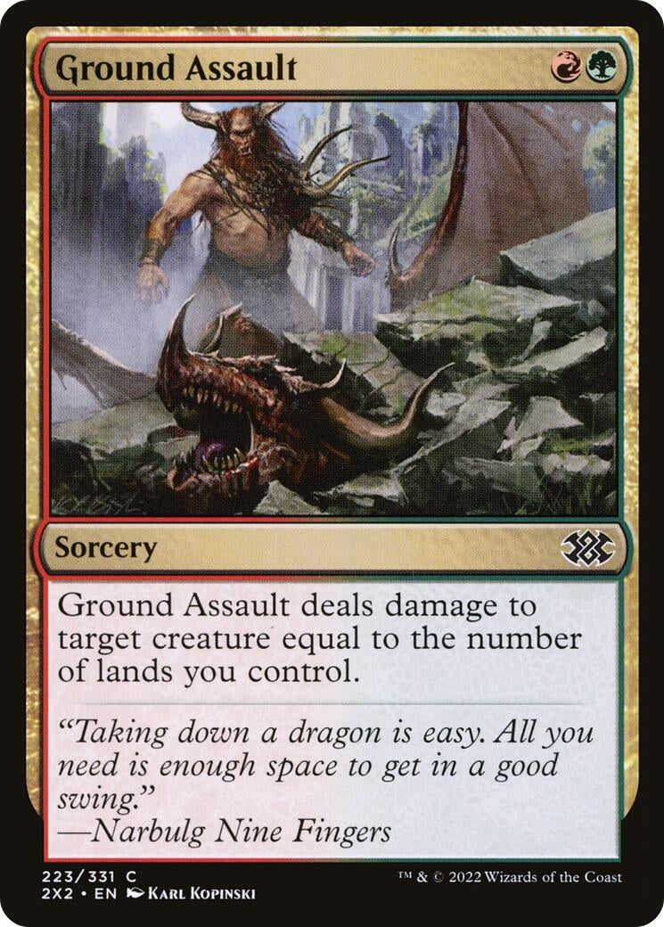 Image for Ground Assault (223) [Double Masters 2022] - Magic: The Gathering