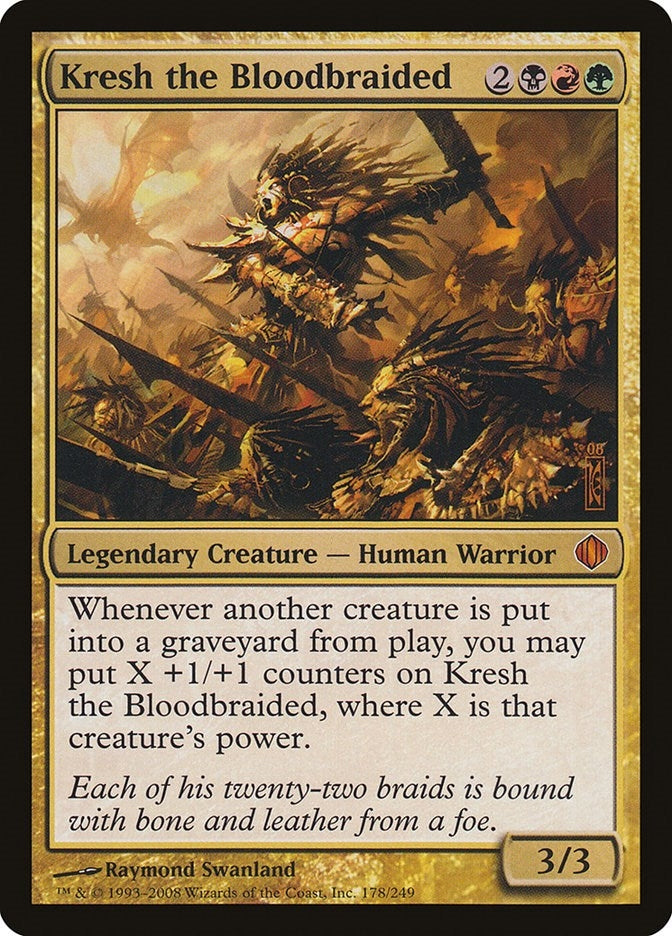 Image for Kresh the Bloodbraided (178) [Shards of Alara] - Magic: The Gathering