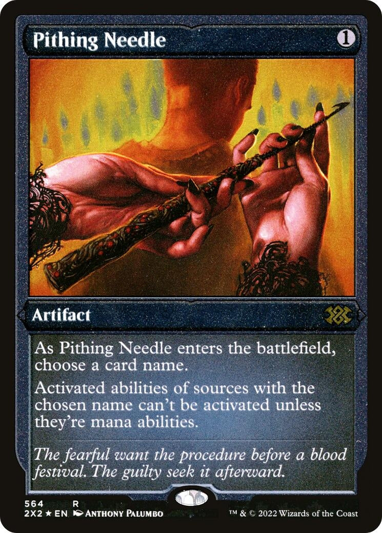 Image for Pithing Needle (Foil Etched) (564) [Double Masters 2022] - Magic: The Gathering