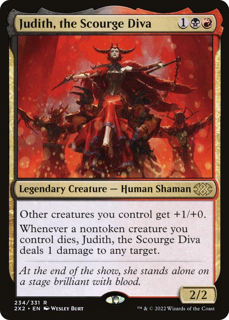 Image for Judith, the Scourge Diva (234) [Double Masters 2022] - Magic: The Gathering
