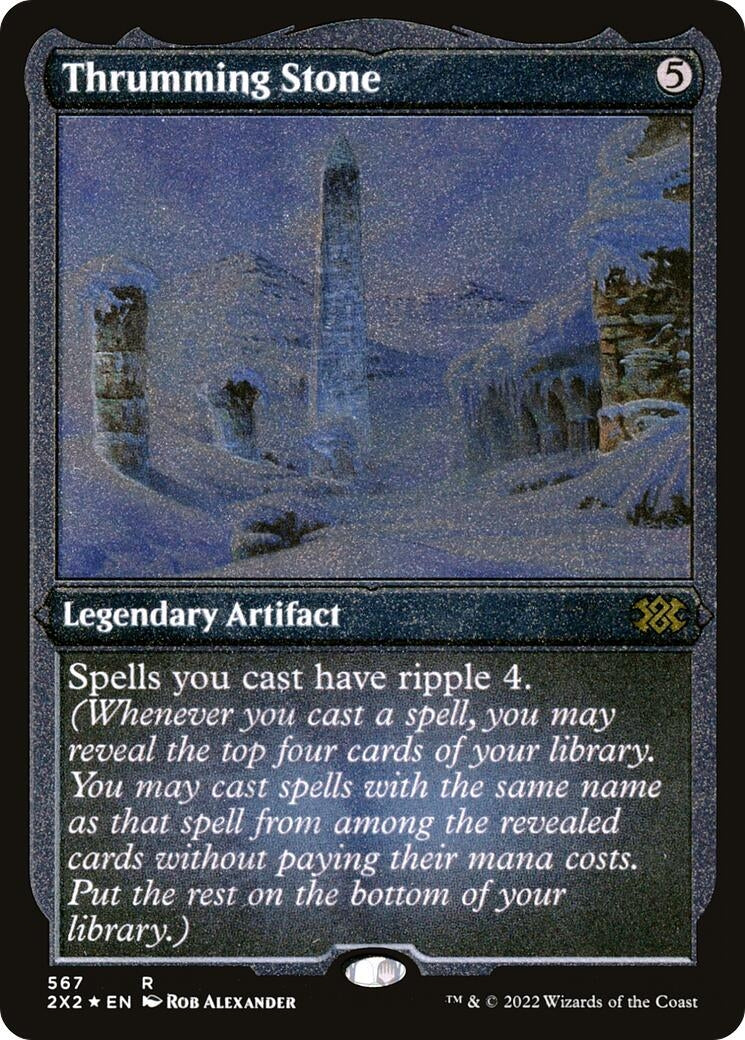 Image for Thrumming Stone (Foil Etched) (567) [Double Masters 2022] - Magic: The Gathering