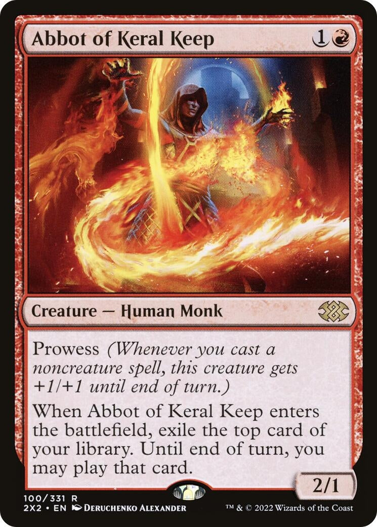 Image for Abbot of Keral Keep (100) [Double Masters 2022] - Magic: The Gathering
