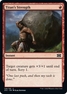 Image for Titan's Strength (128) [Double Masters 2022] - Magic: The Gathering