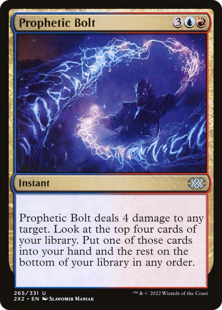 Image for Prophetic Bolt (265) [Double Masters 2022] - Magic: The Gathering