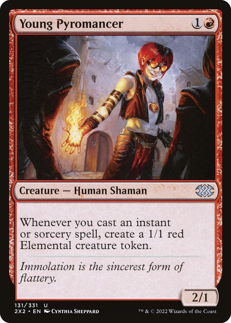 Image for Young Pyromancer (131) [Double Masters 2022] - Magic: The Gathering