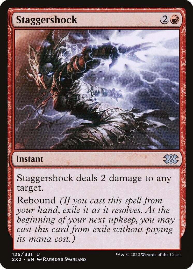 Image for Staggershock (125) [Double Masters 2022] - Magic: The Gathering