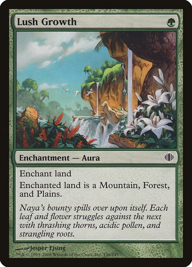 Image for Lush Growth (136) [Shards of Alara] - Magic: The Gathering