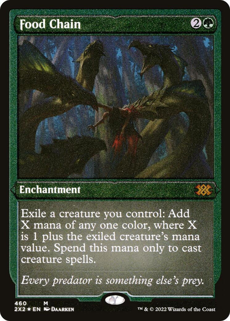 Image for Food Chain (Foil Etched) (460) [Double Masters 2022] - Magic: The Gathering