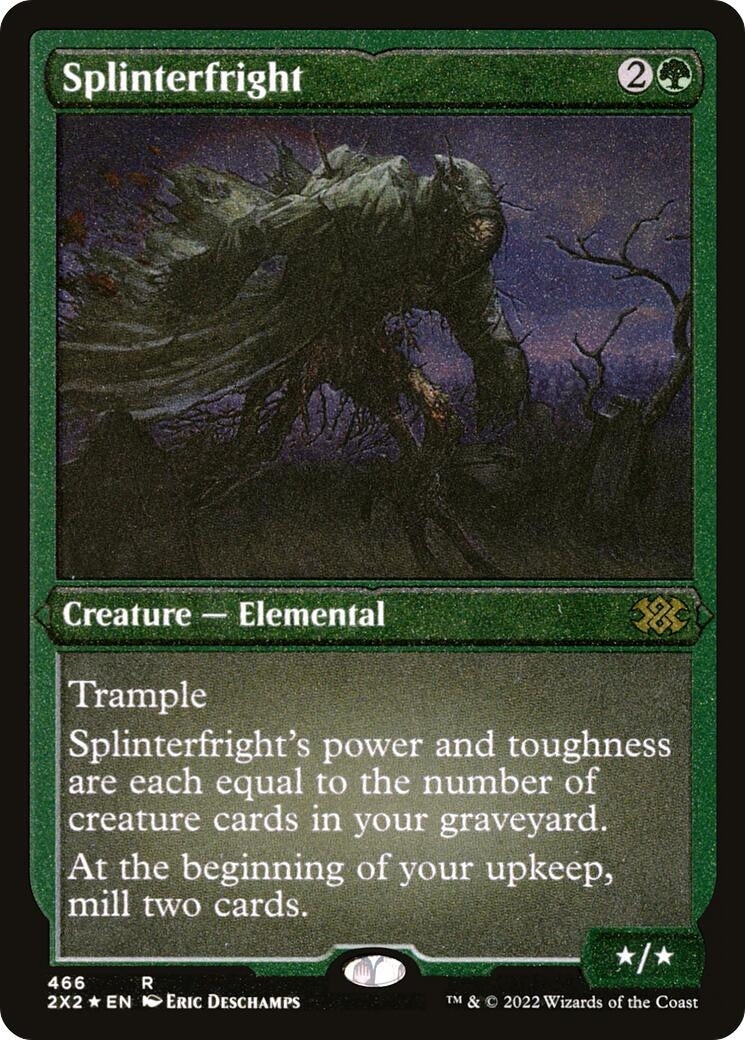 Image for Splinterfright (Foil Etched) (466) [Double Masters 2022] - Magic: The Gathering