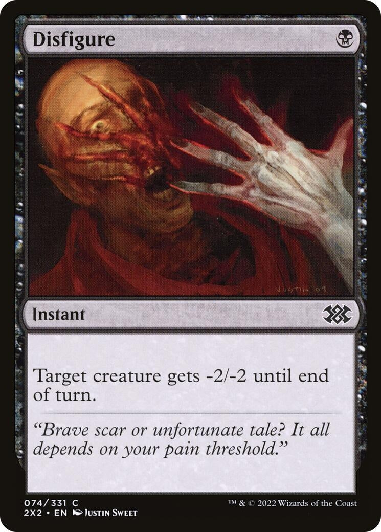 Image for Disfigure (74) [Double Masters 2022] - Magic: The Gathering