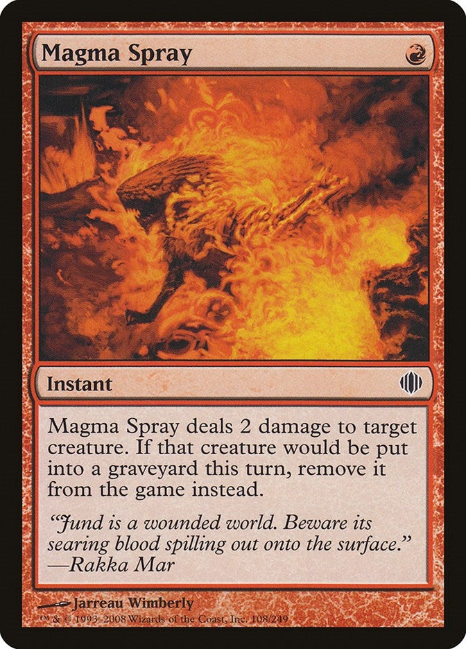 Image for Magma Spray (108) [Shards of Alara] - Magic: The Gathering
