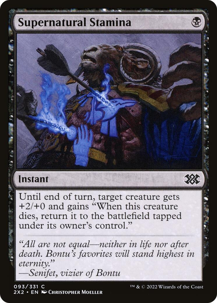 Image for Supernatural Stamina (93) [Double Masters 2022] - Magic: The Gathering