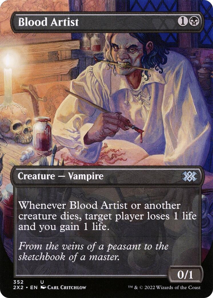 Image for Blood Artist (Borderless) (352) [Double Masters 2022] - Magic: The Gathering