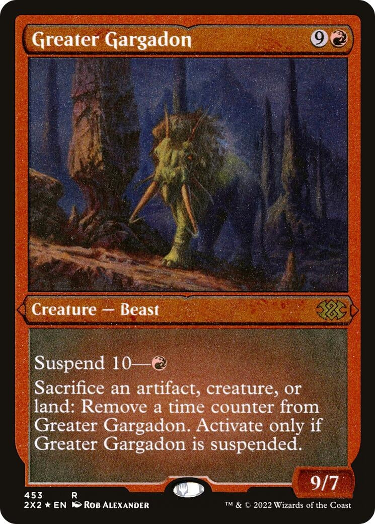 Image for Greater Gargadon (Foil Etched) (453) [Double Masters 2022] - Magic: The Gathering