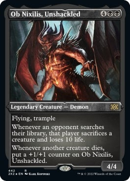 Image for Ob Nixilis, Unshackled (Foil Etched) (442) [Double Masters 2022] - Magic: The Gathering