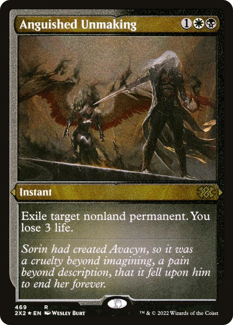 Image for Anguished Unmaking (Foil Etched) (469) [Double Masters 2022] - Magic: The Gathering