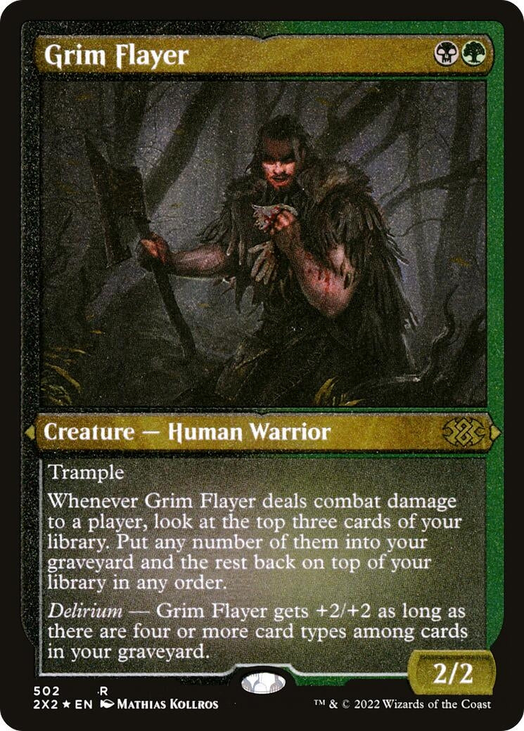 Image for Grim Flayer (Foil Etched) (502) [Double Masters 2022] - Magic: The Gathering
