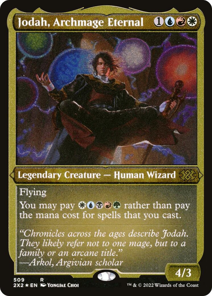 Image for Jodah, Archmage Eternal (Foil Etched) (509) [Double Masters 2022] - Magic: The Gathering