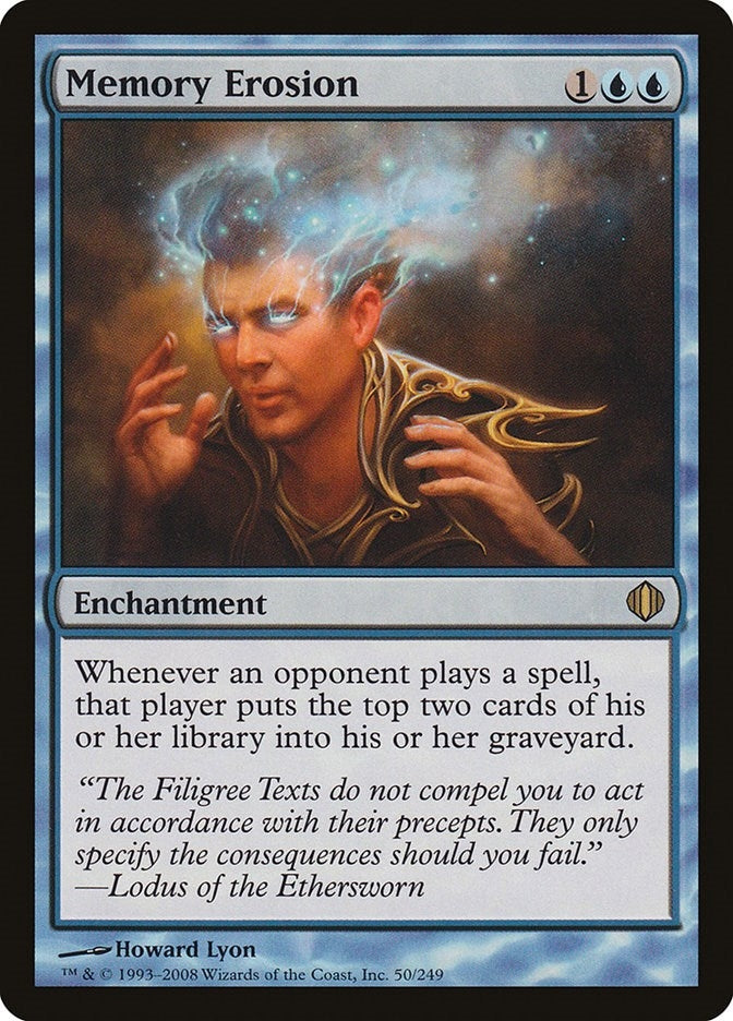 Image for Memory Erosion (50) [Shards of Alara] - Magic: The Gathering