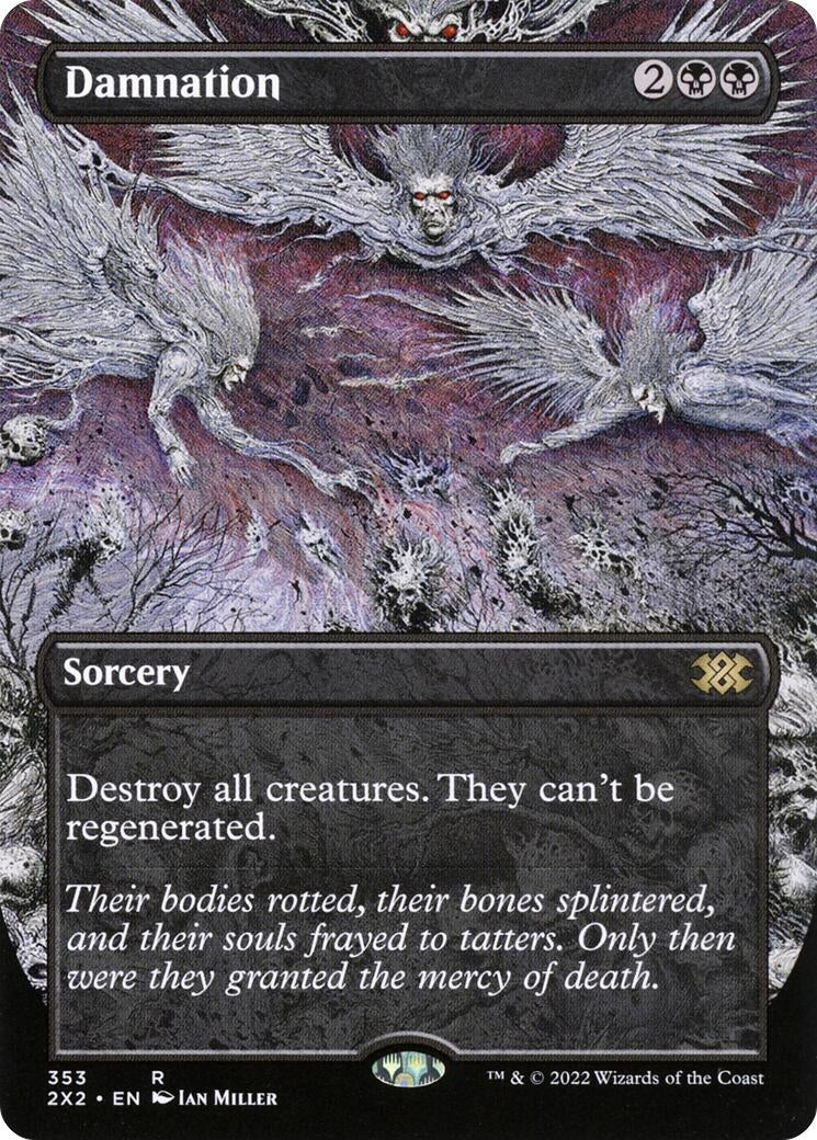 Image for Damnation (Borderless) (353) [Double Masters 2022] - Magic: The Gathering
