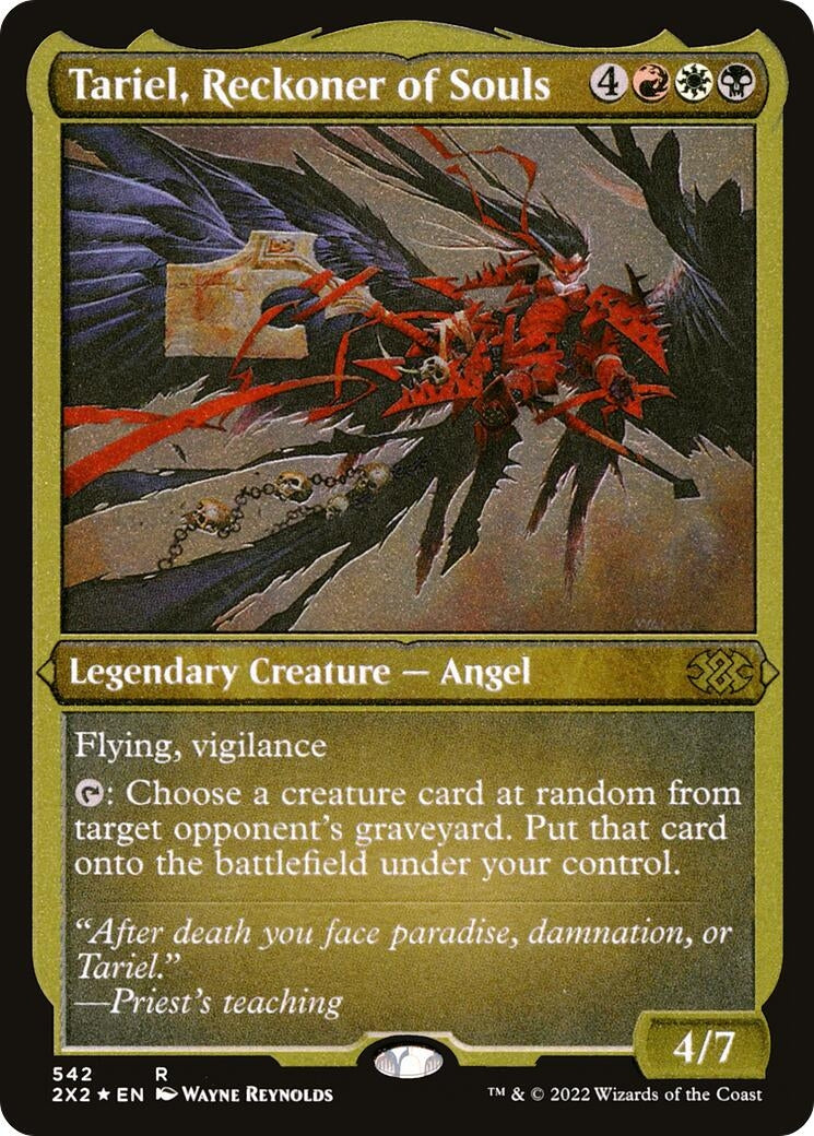 Image for Tariel, Reckoner of Souls (Foil Etched) (542) [Double Masters 2022] - Magic: The Gathering