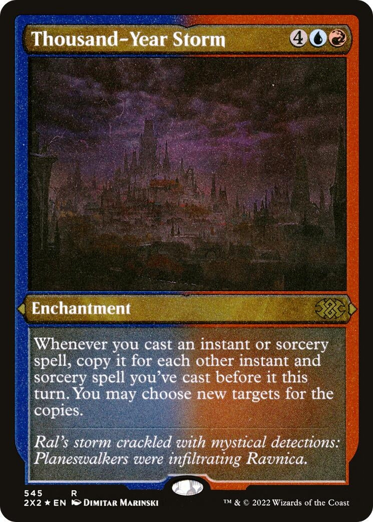 Image for Thousand-Year Storm (Foil Etched) (545) [Double Masters 2022] - Magic: The Gathering