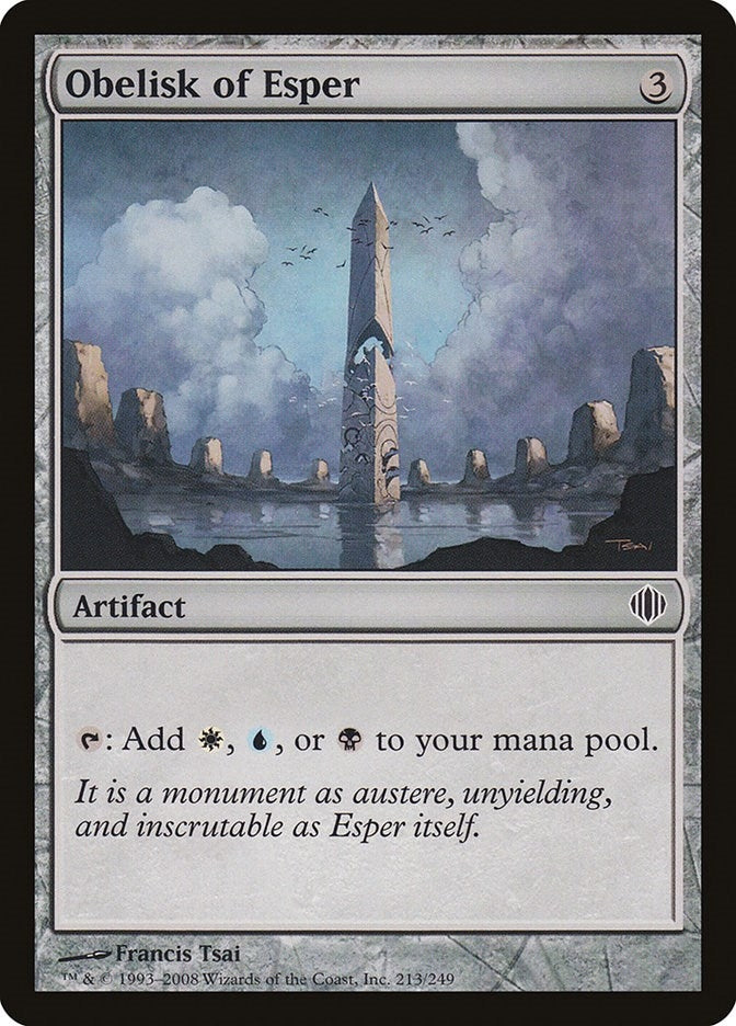Image for Obelisk of Esper (213) [Shards of Alara] - Magic: The Gathering
