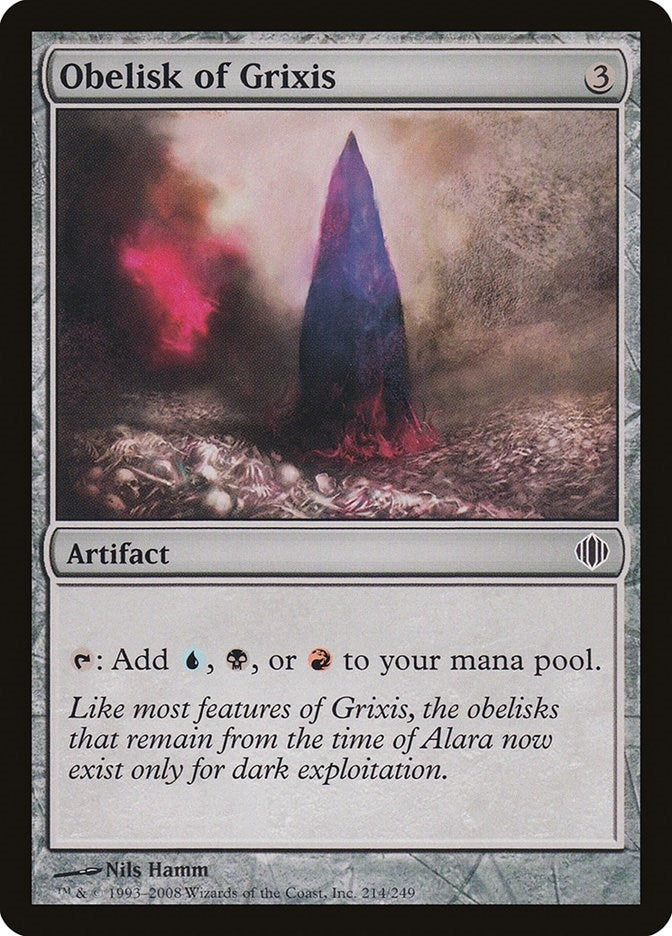 Image for Obelisk of Grixis (214) [Shards of Alara] - Magic: The Gathering