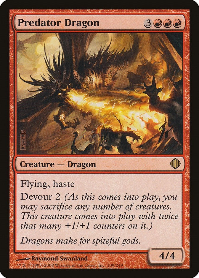 Image for Predator Dragon (109) [Shards of Alara] - Magic: The Gathering