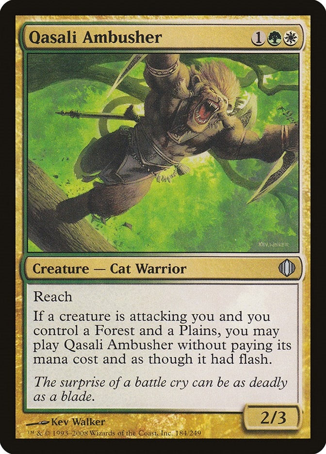 Image for Qasali Ambusher (184) [Shards of Alara] - Magic: The Gathering