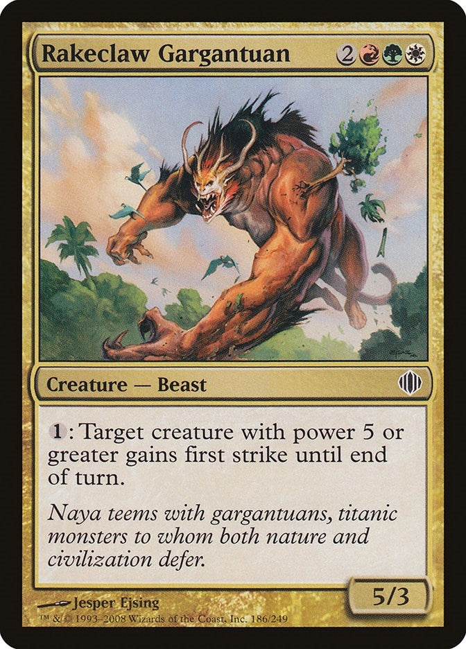 Image for Rakeclaw Gargantuan (186) [Shards of Alara] - Magic: The Gathering