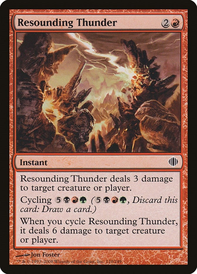 Image for Resounding Thunder (110) [Shards of Alara] - Magic: The Gathering