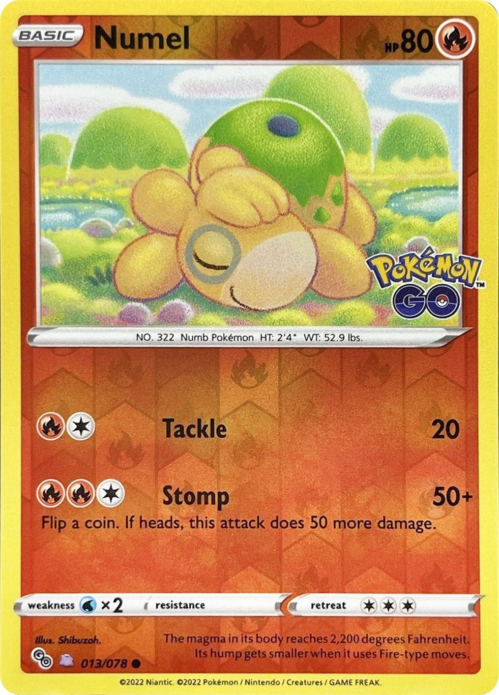 Image for Numel (Peelable Ditto) (013/078) [Pokemon GO] - Pokemon