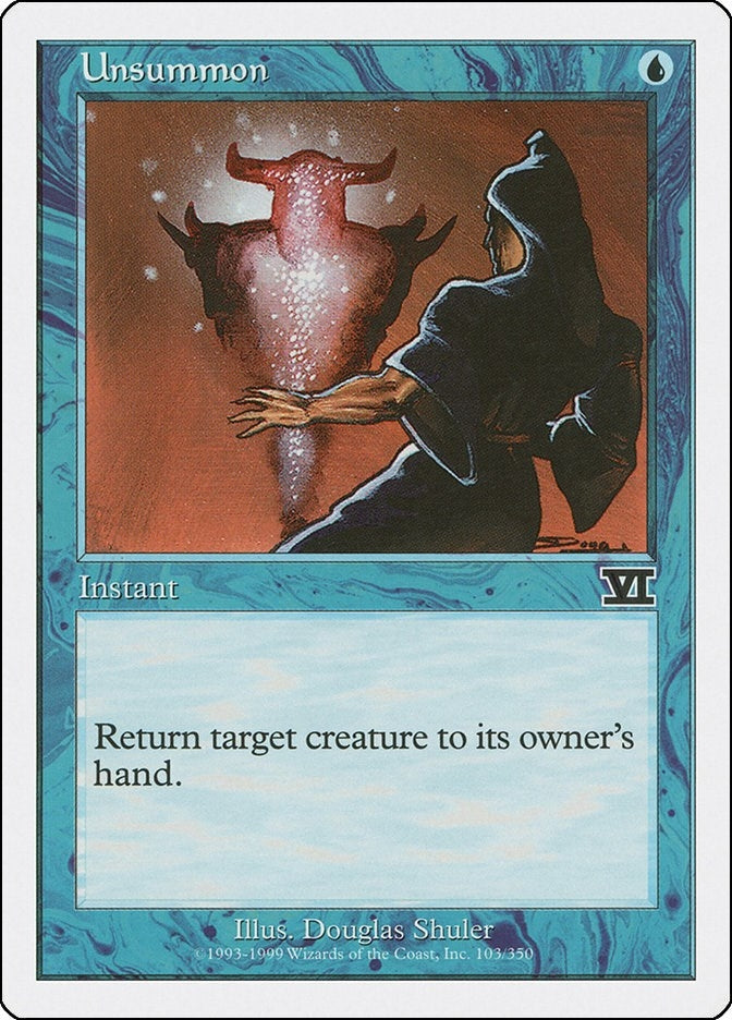 Image for Unsummon (103) [Classic Sixth Edition] - Magic: The Gathering