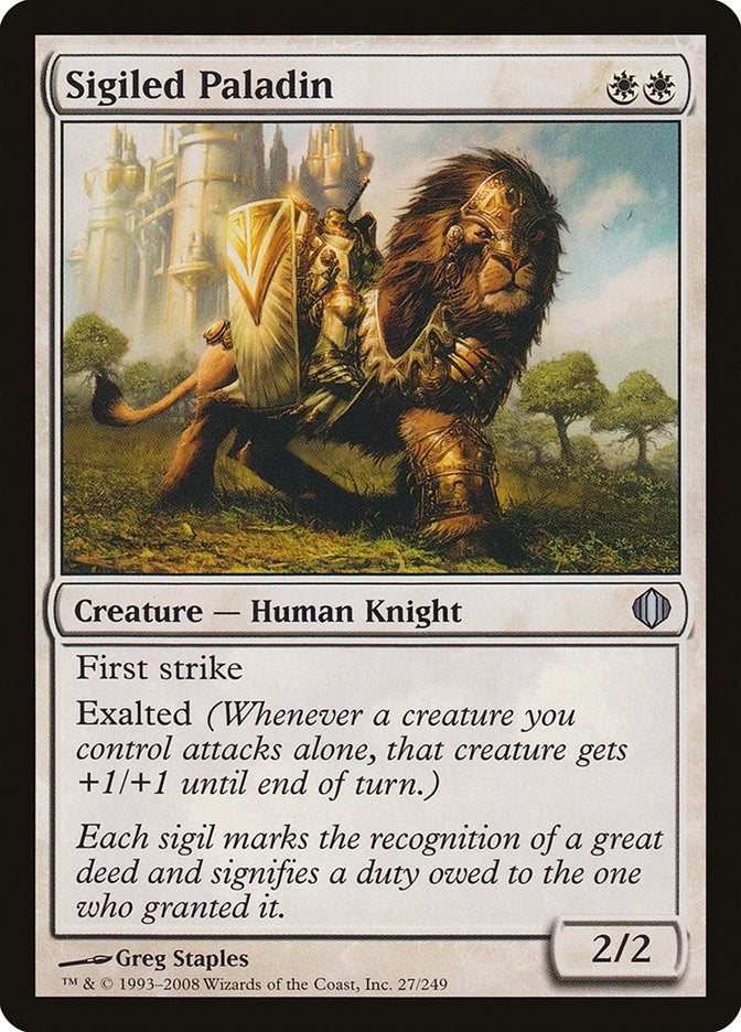 Image for Sigiled Paladin (27) [Shards of Alara] - Magic: The Gathering