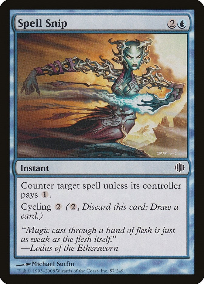Image for Spell Snip (57) [Shards of Alara] - Magic: The Gathering