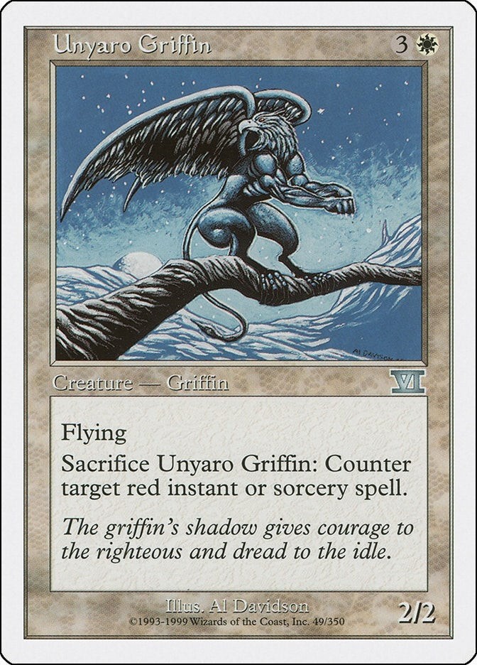 Image for Unyaro Griffin (49) [Classic Sixth Edition] - Magic: The Gathering