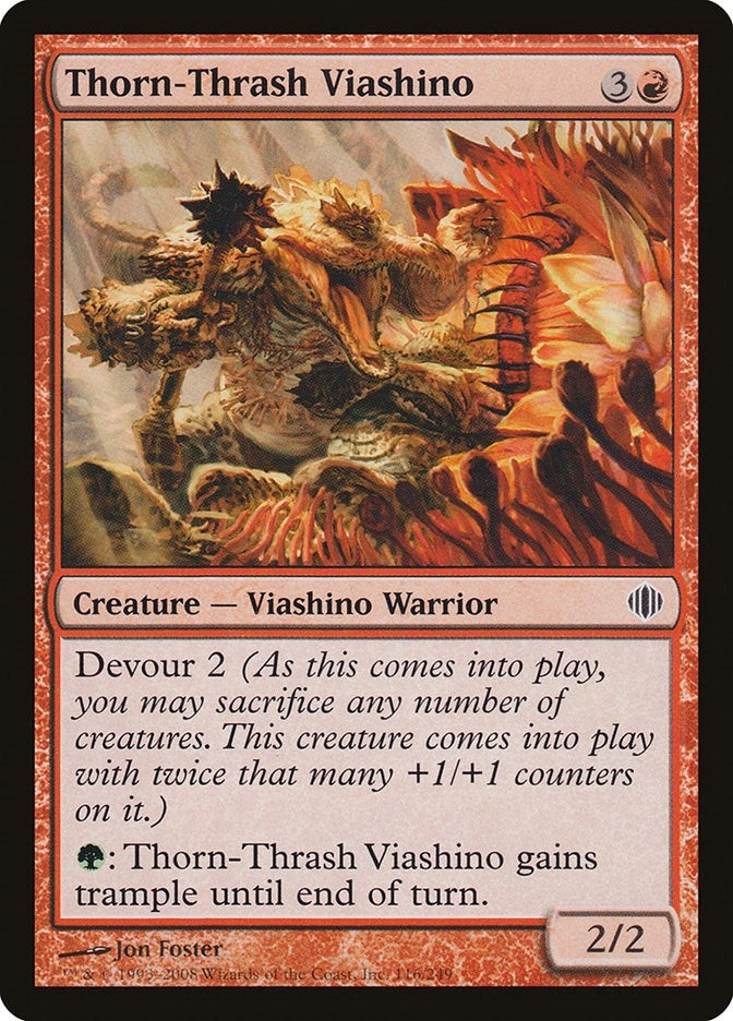 Image for Thorn-Thrash Viashino (116) [Shards of Alara] - Magic: The Gathering
