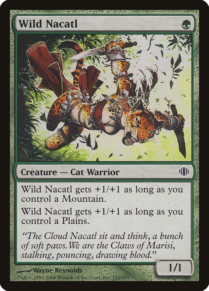 Image for Wild Nacatl (152) [Shards of Alara] - Magic: The Gathering