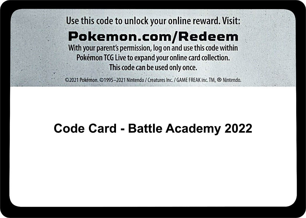Image for Code Card - Battle Academy 2022 [Battle Academy 2022] - Pokemon
