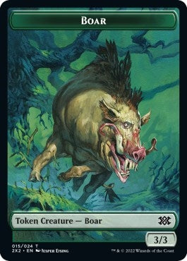 Image for Boar // Eldrazi Scion Double-Sided Token (15 // 1) [Double Masters 2022] - Magic: The Gathering