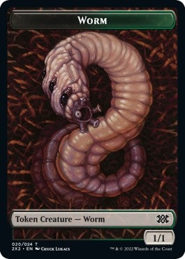 Image for Worm // Knight Double-Sided Token (20 // 5) [Double Masters 2022] - Magic: The Gathering