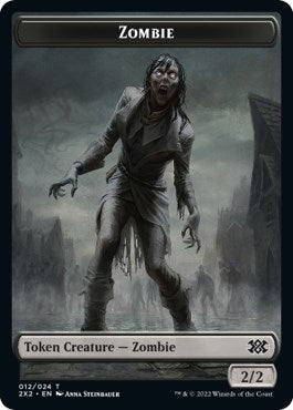 Image for Zombie // Phyrexian Golem Double-Sided Token (12 // 21) [Double Masters 2022] - Magic: The Gathering