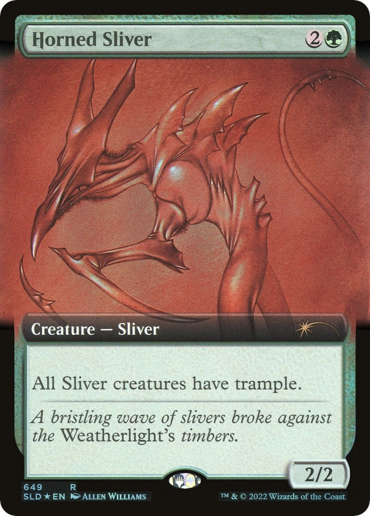 Image for Horned Sliver (Extended Art) (649) [Secret Lair Drop Series] - Magic: The Gathering