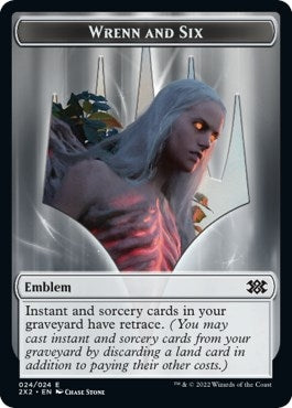 Image for Emblem - Wrenn and Six // Spirit (008) Double-Sided Token (24 // 8) [Double Masters 2022] - Magic: The Gathering