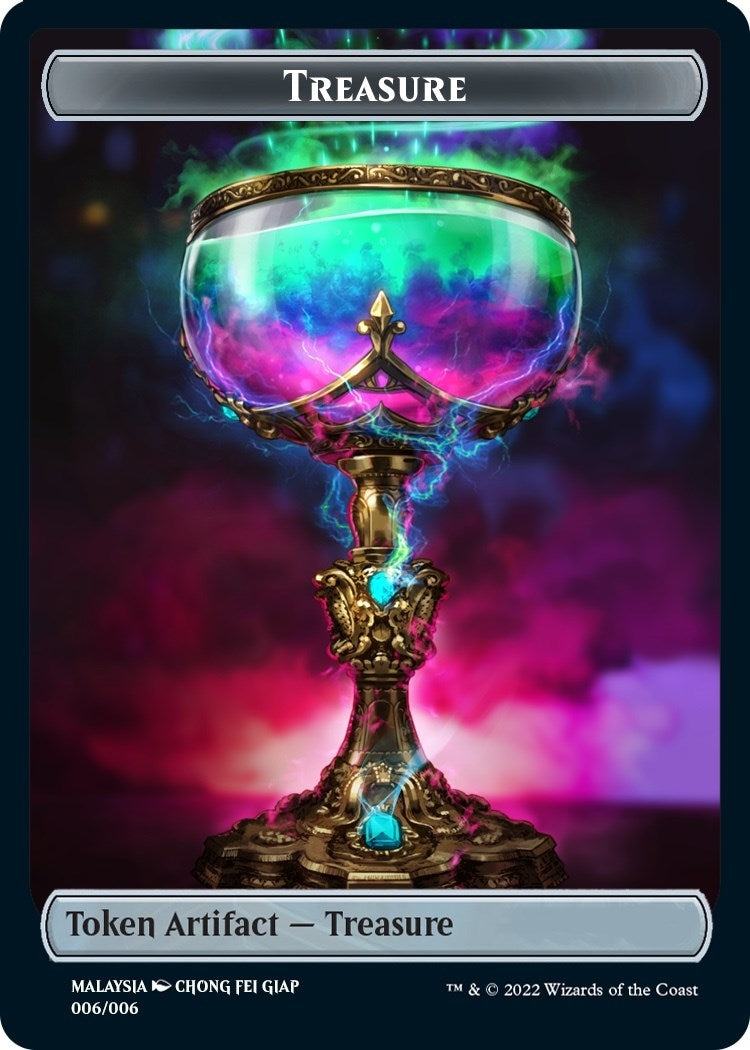 Image for Treasure Token [SEA Exclusive] (6) [Streets of New Capenna] - Magic: The Gathering