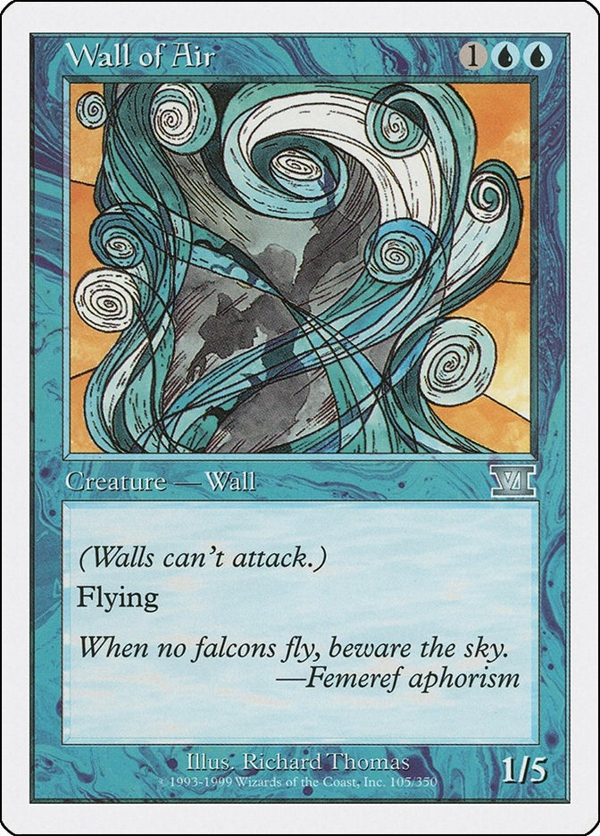 Image for Wall of Air (105) [Classic Sixth Edition] - Magic: The Gathering