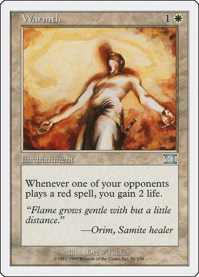 Image for Warmth (52) [Classic Sixth Edition] - Magic: The Gathering